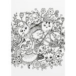 MFP 5301031 omalovánky antistresové Roztomilé kočičky 210x296 – Zboží Dáma