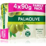 Palmolive Naturals Olive Milk tuhé toaletní mýdlo 3 + 1 kus 90 g