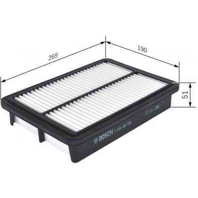 Vzduchový filtr BOSCH F 026 400 530 (F026400530) – Hledejceny.cz