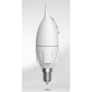 Skylighting LED žárovka plamen E14 6W/580lm studená bílá