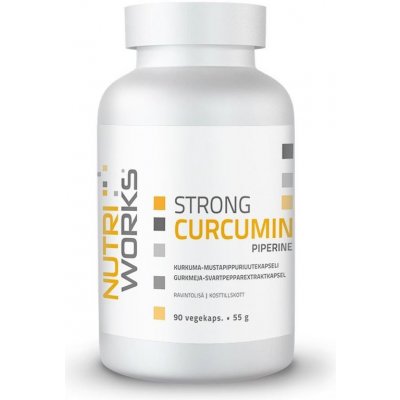 Nutri Works Strong Curcumin Piperine 90 kapslí – Hledejceny.cz