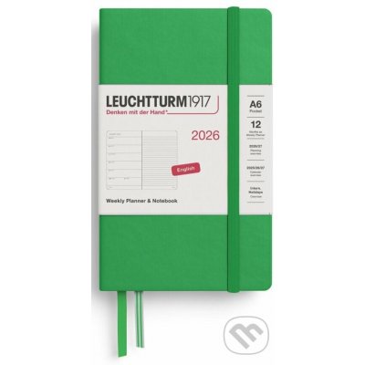 Weekly Planner & Notebook 2026 Pocket A6 Spring Leaf – Hledejceny.cz