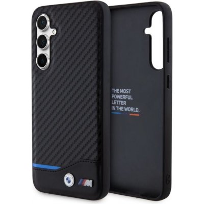 BMW M PU Carbon Blue Line Samsung Galaxy S23 FE černé – Zboží Mobilmania