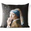 Dekorační polštář MuchoWow Vnější polštář Dívka s perlovou náušnicí Vermeer Kouření 60x60