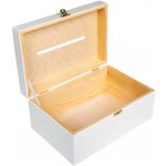 Fenwit Fenwit Dřevěná krabička na obálky - bílá 30 x 20 cm – Zboží Dáma