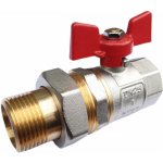 Novaservis F-POWER Kulový kohout motýlek se šroubením ŠM 3/4" KFPS2 – Hledejceny.cz