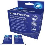 AF Screen-Clene Duo Antistatické čistící ubrousky na obrazovky suchý mokrý 20+20 ks – Zbozi.Blesk.cz