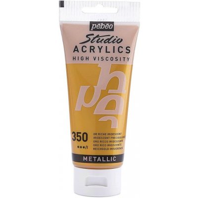 Pébéo Akrylová barva Studio Acrylics iridescent metalická zlatá 100 ml – Hledejceny.cz