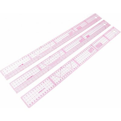 Pravítko ohebné 5x60 cm - 2 transparent – Zboží Dáma
