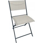 OBI Skládací židle Toconao antracitová/béžová 81 x 45 x 51 cm – Hledejceny.cz