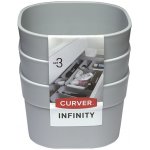 CURVER INFINITY DIVIDER XS set 3 organizátorů do zásuvky šedá 01722-099 – Hledejceny.cz