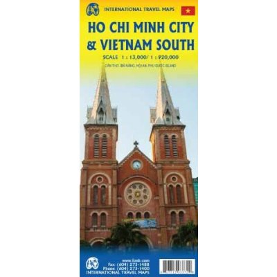 ITMB Publishing mapa Ho Chi Minh (Saigon) 1:13 t., Vietnam South 1:920 t
