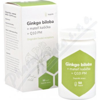 PM Ginkgo biloba+mateří kašička+Q10 50 kapslí