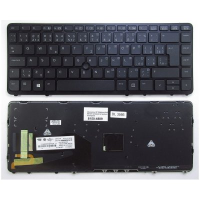 česká klávesnice HP Elitebook 840 850 740 740 745 750 755 G1 G2 černá CZ/SK podsvit touchpoint – Zboží Živě