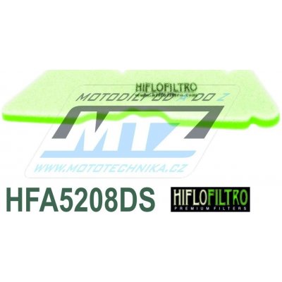 Filtr vzduchový HFA5208DS (HifloFiltro) - Aprilia 50 Moijto Custom+50 SR Motard 2T + Derbi 50 Atlantis O2 2T+50 GP1 + Gilera 50 DNA+50 Ice + Italjet 50 Jet Set + Piaggio 50 Diesis + 50 Fly 2T + 50 Lib – Zboží Mobilmania