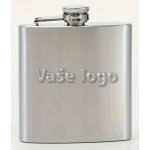 Nerezová placatka s bílým potahem sublimace termotransfer 240 ml – Zboží Dáma