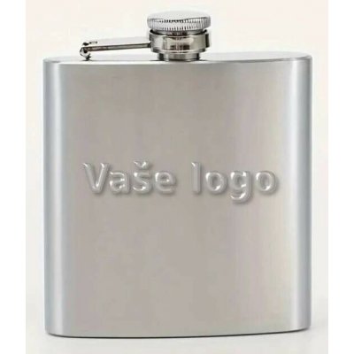 Nerezová placatka s bílým potahem sublimace termotransfer 240 ml – Zboží Dáma