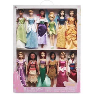 Disney Princess Deluxe panenky dárková sada 12ks – Zboží Mobilmania