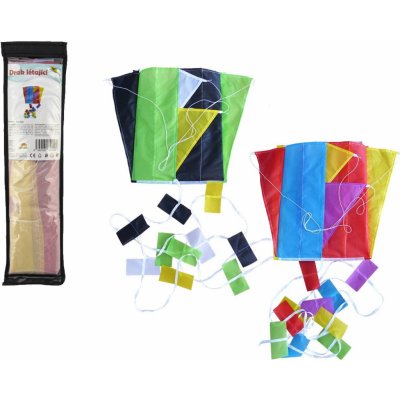 Teddies Drak létající nylon barevný 10x40cm 60x45cm – Zboží Dáma