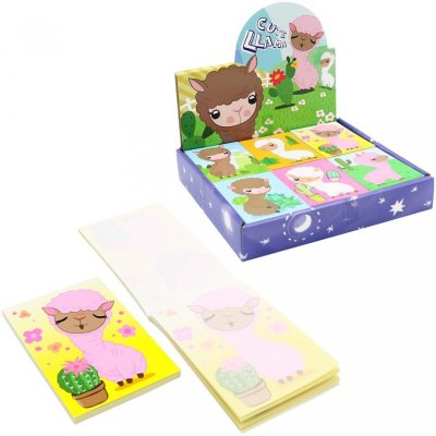 Junior Blok trhací s potiskem 59x83 mm Lama 40 listů – Zboží Dáma