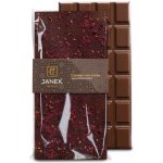 Čokoládovna Janek Hořká čokoláda s drcenými lyofilizovanými malinami a ostružinami 85 g – Zboží Dáma
