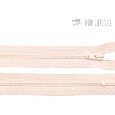 Zip spirálový 3mm nedělitelný 12 cm krémová – Zboží Mobilmania