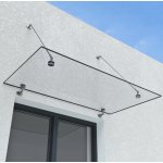 Doporro skleněná vchodová stříška čirá 160x90 cm – Zboží Mobilmania