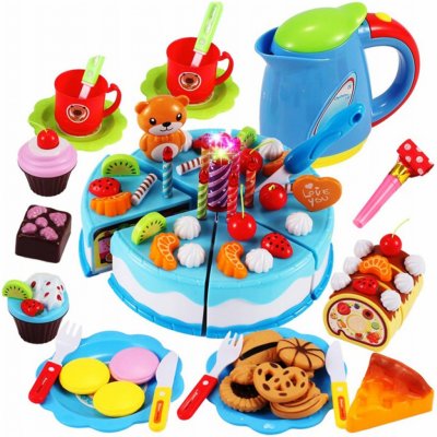 Delicious NO.7593 narozeninový dort na krájení s průměrem 14,5cm 80 dílů modrá – Zboží Mobilmania