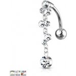 Piercingate piercing do pupíku bublinky s kamínky PBV00577 čirá kuličky – Zbozi.Blesk.cz