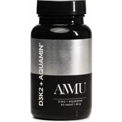 AMMU D3 + K2 + Vápník Aquamin® 60 kapslí – Hledejceny.cz