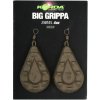 Olověná zátěž a brok Korda Big Grippa 56g Blister Weed 2ks