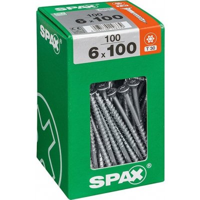 Spax Wirox Univerzální vrut T-Star plus, ø 6 × 100 mm, TX30, zápustná hlava, 100 ks 4191010601006 – Hledejceny.cz