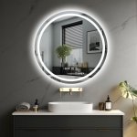 Ireda Koupelnové zrcadlo s osvětlením 70 cm 92023 – Zboží Dáma
