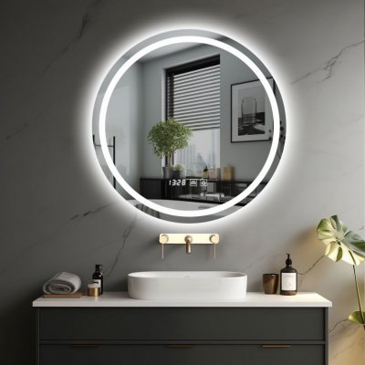 Ireda Koupelnové zrcadlo s osvětlením 70 cm 92023 – Zboží Dáma