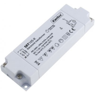 Transformátor elektronický Kanlux SET105-K 230/12VAC 35-105W 01426