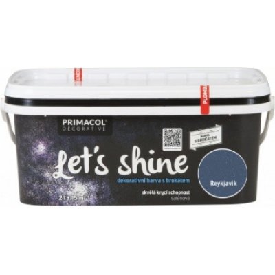 Primacol Decorative Lets Shine dekorativní barva s brokátem, Reykjavik, 2 l