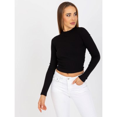 Rue Paris crop top s holými zády rv-bz-7987.49 black – Zboží Mobilmania