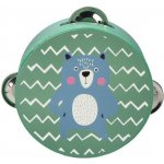 Adam Toys dětská tamburína medvěd modrá – Zboží Dáma