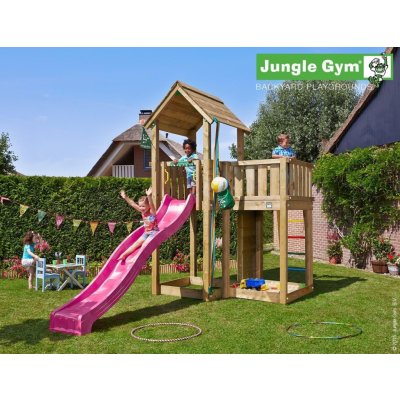 Jungle Gym hřiště Mansion se skluzavkou – Zboží Dáma