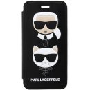 Pouzdro Karl Lagerfeld Choupette Book iPhone 7/8 černé