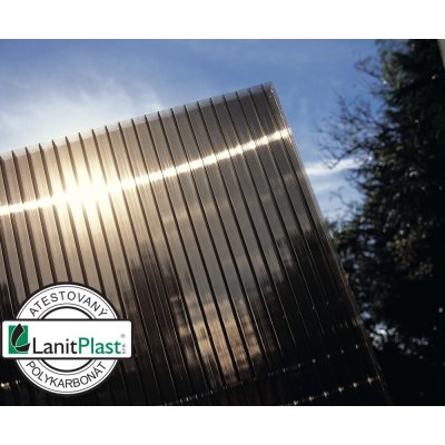 Lanit Plast Polykarbonát komůrkový 10 mm 2100 x 3000 mm bronz 1 ks