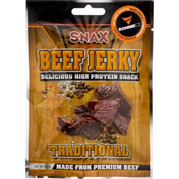 Snakit Sušené maso Snax Beef Jerky BBQ tradiční 25 g