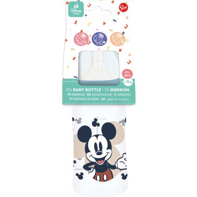 Stor láhev s nastavitelným průtokem Mickey 240 ml – Zboží Dáma