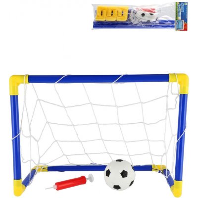 Teddies Fotbalová branka plast 44x31cm s míčkem a pumpičkou – Sleviste.cz