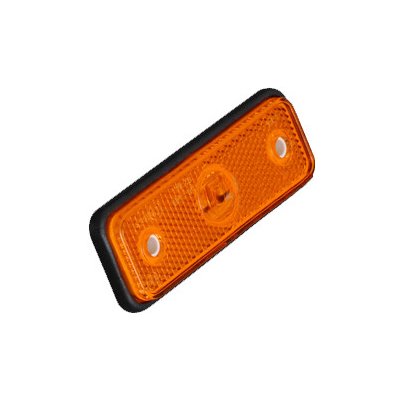 Boční obrysové LED světlo, 12-24V, oranžové, obdélník, homologace, KF661EORA – Sleviste.cz