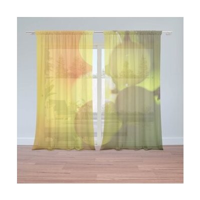 Sablio Záclony Hroznové víno: 2ks 150x250cm – Hledejceny.cz