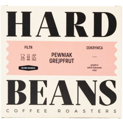 Hard Beans Coffee Sure Grapefruit Filter zrnková 250 g – Hledejceny.cz