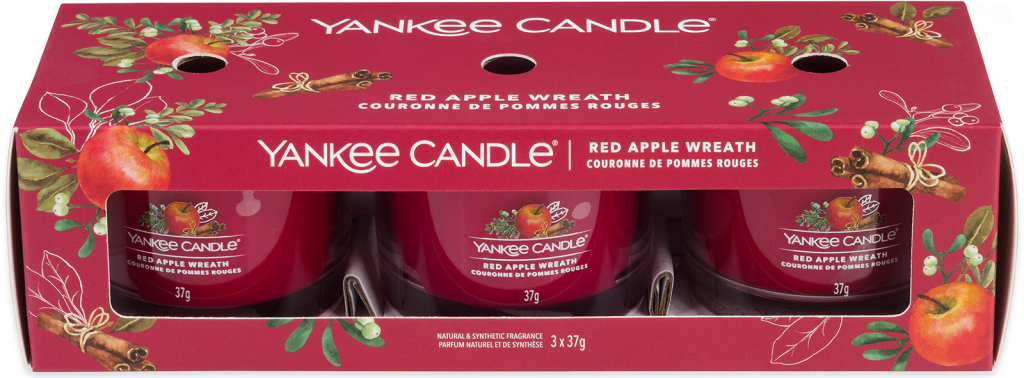 Yankee Candle Red Apple Wreath 3 x 37 g