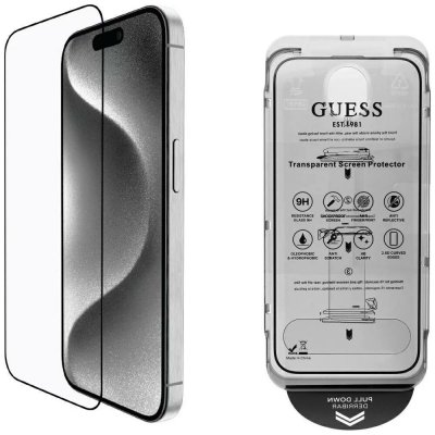 Guess BP Rhinestone 2v1 ochranné sklo na displej a objektiv fotoaparátu pro iPhone 16 Pro Max zlaté (GUBPP16XSPCLGGD) – Sleviste.cz