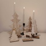 DECOLED Dřevěná dekorace na stůl stromeček 13,5 × 4 × 30 cm, stojící – Sleviste.cz